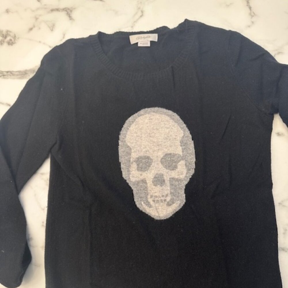 CHRISTOPHER FISCHER Cashmere Black Skull Sweater